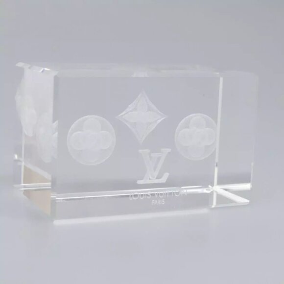 LOUIS VUITTON Paper weight Clear LV Auth 114607S - Picture 12 of 16